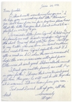 Mobster Meyer Lansky Autograph Letter Signed to Joseph Sheiner of the Israeli Security Agency, From June 1973 -- ''...I hope the war is over soon with a just peace...''